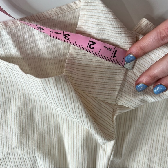 Urban Renewal Recycled Paperbag Seersucker Neutral High Waist Shorts XS - Picture 11 of 11